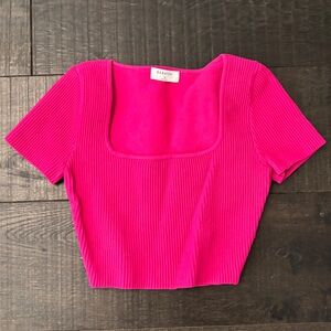 Pink babaton sculpt knit